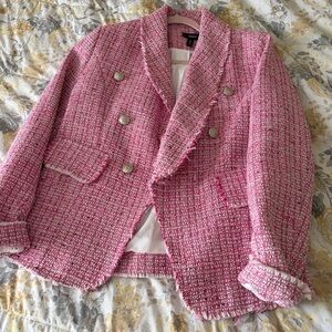 FLASH SALE Pink tweed Aqua brand blazer jacket size medium career office
